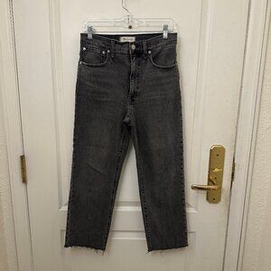 GUC Madewell The Perfect Vintage Straight Jeans Size 27 Washed Black
